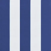 Възглавници за градински стол 2 бр синьо и бяло 50x50x4 см плат - VL361077 - Thumbnail 8