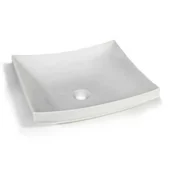 Мивка за баня Washbasin SC White 40x46x14 см AKROLITHOS - Thumbnail 3