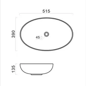 Мивка за плот 51.5x39x13.5 см TWB018 FORMA VITA - Thumbnail 2