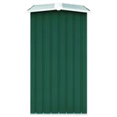 Навес за дърва, поцинкована стомана, 172x91x154 см, зелен - Thumbnail 4