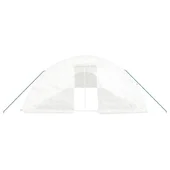 Оранжерия със стоманена рамка бяла 90 м² 18x5x2,3 м - Thumbnail 3