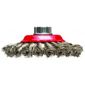 Плетена конусна четка за флекс Ø100 мм Raider - Thumbnail 2