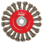 Плетена конусна четка за флекс Ø100 мм Raider - Thumbnail 1