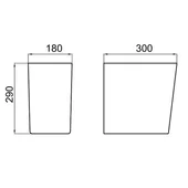 Полуконзола за мивка HappySmart FAYANS - Thumbnail 2