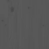 Поставка за дърва за огрев сива 100x25x100 см масивно дърво бор - Thumbnail 7