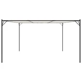 Шатра, бяла, 4х4 м, 180 г/м², плат и стомана - Thumbnail 4