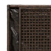 Външна пейка за съхранение с възглавница Кафява 100 cm - VL4104061 - Thumbnail 10