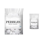 Камъчета за декорация 6-10 см Pebbles White Thasos AKROLITHOS - на кг - Thumbnail 3