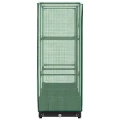 Повдигната леха с покривало, 80x40x123 см - Черен ратанов сандък - Thumbnail 5