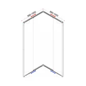 Регулируема душ кабина ICS 788FC NANO INTER CERAMIC - Thumbnail 2