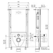 Структура за вграждане тоалетна чиния панел бяло стъкло BOCCHI - Thumbnail 3