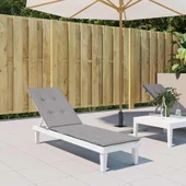 Възглавница за шезлонг сива 105x50x4 см - VL314174 - Thumbnail 1