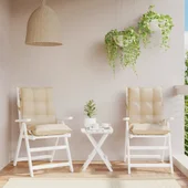 Възглавници за стол ниска облегалка 2 бр бежови Оксфорд плат - VL377680 - Thumbnail 1