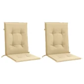 Възглавници за столове 2 бр меланж бежови 100x50x4 см плат - VL4002454 - Thumbnail 3