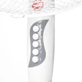 Вентилатор на стойка с 5 перки, 45W, 40 см, 3 скорости, бял/сив - Thumbnail 2