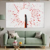 Четка и пръски боя - картина пано за стена - Thumbnail 1