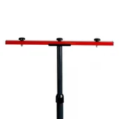 Двойна стойка за прожектори 1.6 м червено/сиво LIGHTEX - Thumbnail 3