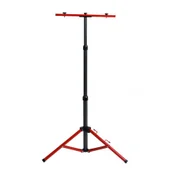 Двойна стойка за прожектори 1.6 м червено/сиво LIGHTEX - Thumbnail 1