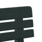 Градинска пейка, зелена, 110x52x71 см, полипропилен - VL4009381 - Thumbnail 7