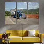 Камион цистерна на път - картина пано за стена - Thumbnail 2