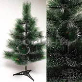 Коледна зелена елха с бели връхчета 90 см - Thumbnail 3