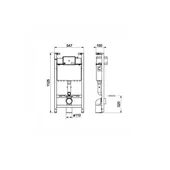 Roca промо окачена тоалетна nexo rimless + структура и бутон + седалка и капак - Thumbnail 6