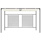 Шатра с прибиращ се покрив, 3x4x2,3 м, кремава, 180 г/м² - Thumbnail 2