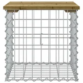 Градинска пейка габионен дизайн 43x44x42 см импрегниран бор - VL834337 - Thumbnail 3