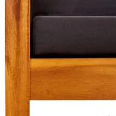 Градинска пейка със сенник, акациево дърво масив - VL310321 - Thumbnail 7