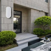 LED плафон OVAL 15W 220V 4000K IP65 бял Lightex - Thumbnail 2