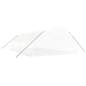 Оранжерия със стоманена рамка бяла 60 м² 10x6x2,85 м - Thumbnail 2