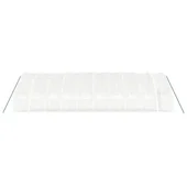 Оранжерия със стоманена рамка бяла 60 м² 10x6x2,85 м - Thumbnail 4