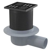 Подов сифон ø50 мм черен мат Smart APV31 Black ALCA - Thumbnail 1