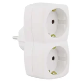 Разклонител с 2 гнезда без кабел бял EMOS - Thumbnail 2
