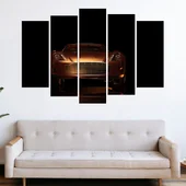 Зластиста кола - Aston Martin - картина пано за стена - Thumbnail 3