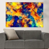 Абстрактна текстура в жълто и синьо - картина пано за стена - Thumbnail 1