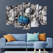 Боядисана черупка на мида - картина пано за стена - Thumbnail 3