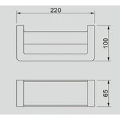 Поставка за хавлия Елинор бяла ICA 5560W INTER CERAMIC - Thumbnail 2