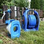 Макара с маркуч и пистолет за поливане за стена AQUACRAFT - Thumbnail 5