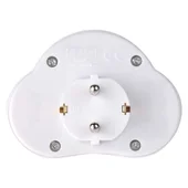 Разклонител с 2 гнезда и ключ без кабел бял EMOS - Thumbnail 2