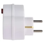 Разклонител с 2 гнезда и ключ без кабел бял EMOS - Thumbnail 3