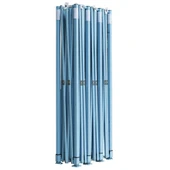 Сгъваема шатра с 8 странични стени, 3x9 м, бяла - Thumbnail 9