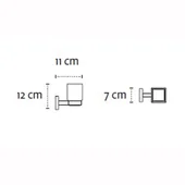 Поставка за четки за зъби полиран инокс Quattro KAPITAN - Thumbnail 2