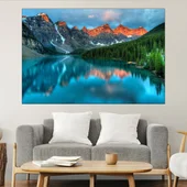 Езерото Луис в Канада - картина пано за стена - Thumbnail 1
