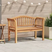 Градинска пейка 120x53.5x85 см от масивна тикова дървесина - VL42006346 - Thumbnail 1