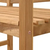 Градинска пейка 120x53.5x85 см от масивна тикова дървесина - VL42006346 - Thumbnail 10