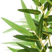 Изкуствено бамбуково дърво 1288 листа 180 см зелено - Thumbnail 2