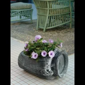 Кашпа Амфора 47x39x27 cм кафяво-медна ROTO - Thumbnail 2