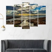 Красиво небе над брега - картина пано за стена - Thumbnail 3