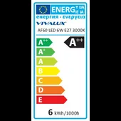 LED филамент лампа FLICK LED- AF60- 6W- 630LM- E27- 3000K - Thumbnail 3